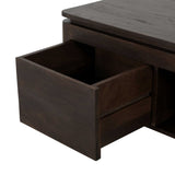 Vierkante salontafel Dallas bruin mangohout 80 cm