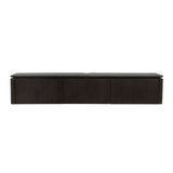 Zwevend tv-meubel Dallas bruin mangohout 165 cm