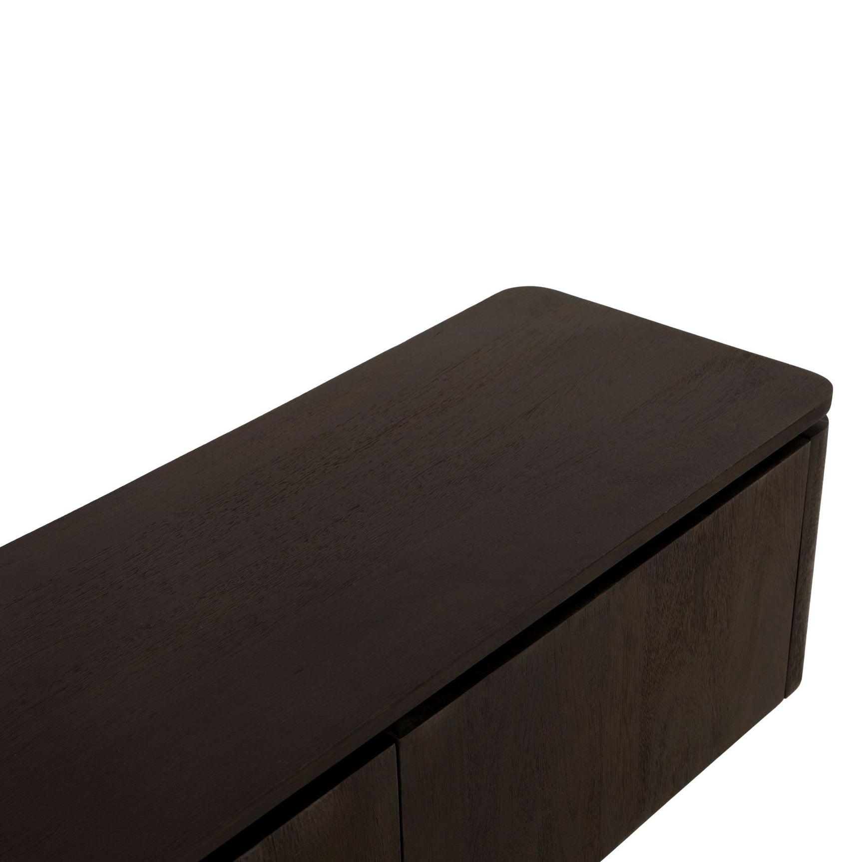 Zwevend tv-meubel Dallas bruin mangohout 165 cm