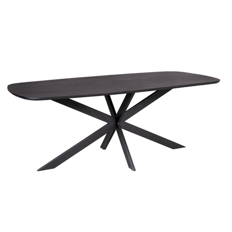 Eettafel Elegance Zwart | Deens ovaal | 240x110 cm