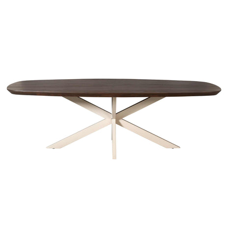 Eettafel Madison Bruin | 240 cm | Deens Ovaal | Poot Zand