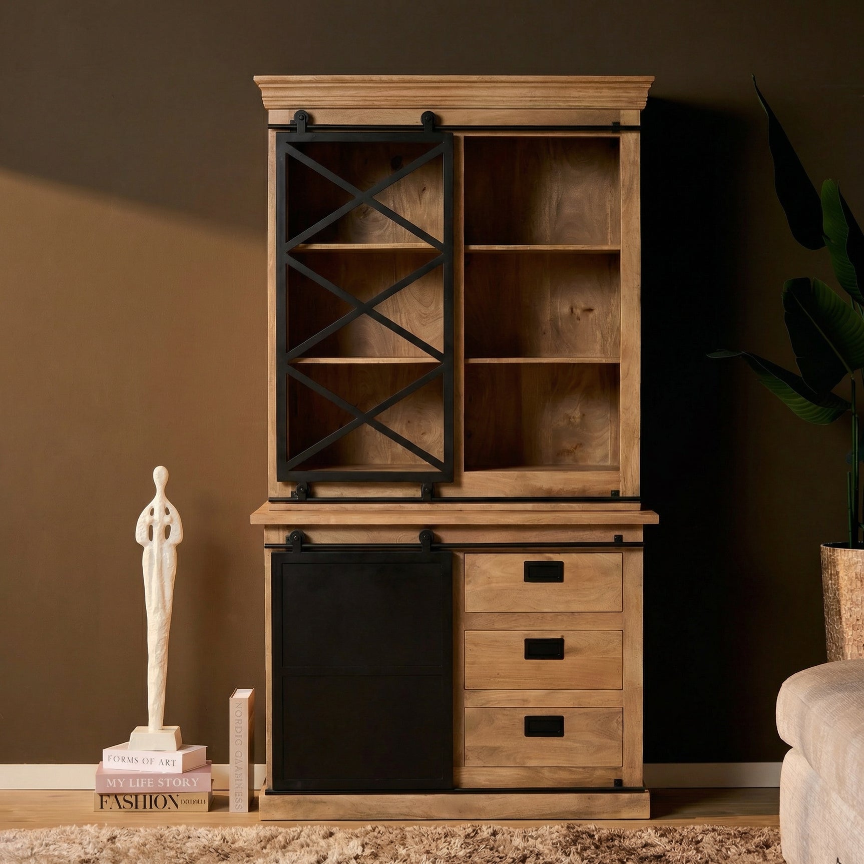 Vitrinekast Fresno  | 120 cm