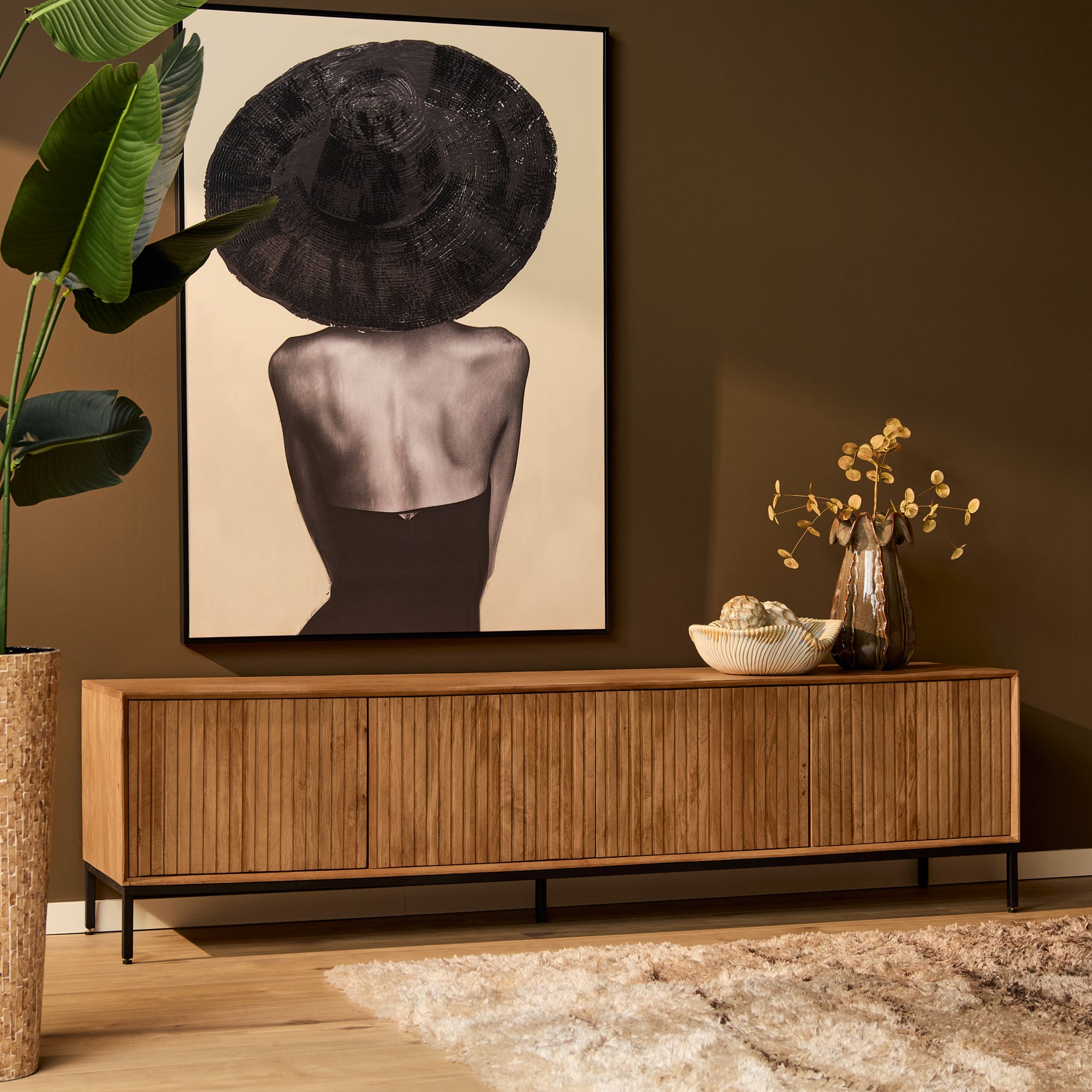Tv-meubel Madison Naturel | 210 cm