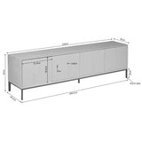 Tv-meubel Madison Naturel | 210 cm