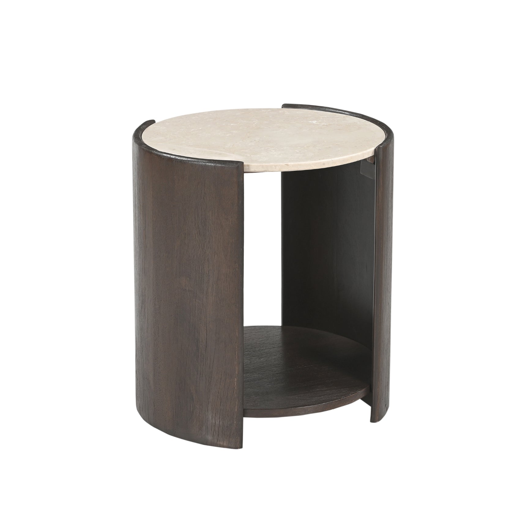 Bijzettafel Rune Botticino marmer 45 cm