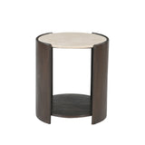 Bijzettafel Rune Botticino marmer 45 cm