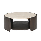 Salontafel Rune Botticino marmer 80 cm