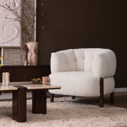 Fauteuil Feda beige