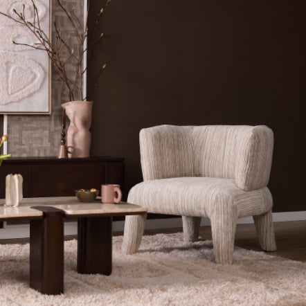Fauteuil Eva pruim