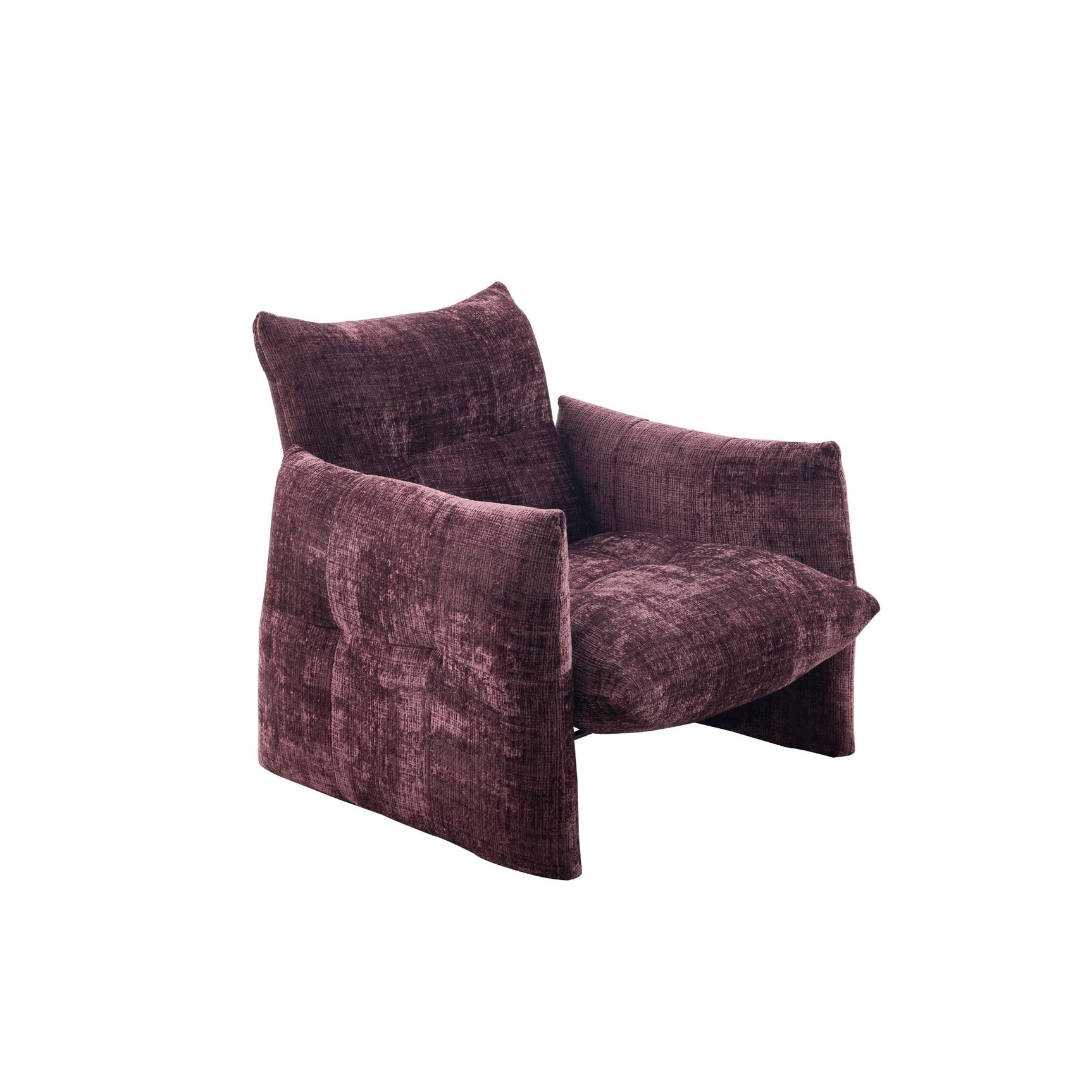 Fauteuil Lois aubergine