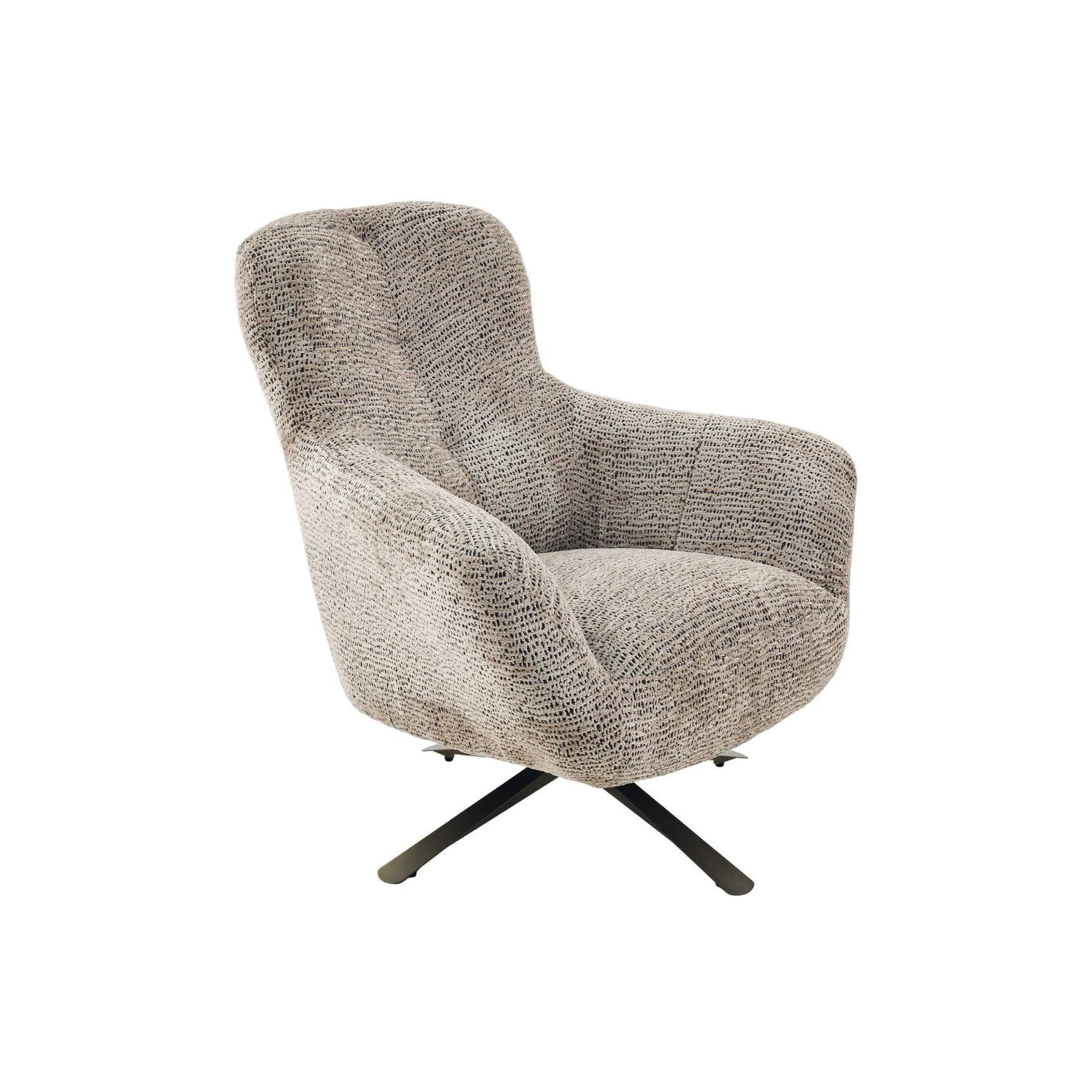 Draaibare Fauteuil Nena Bruin