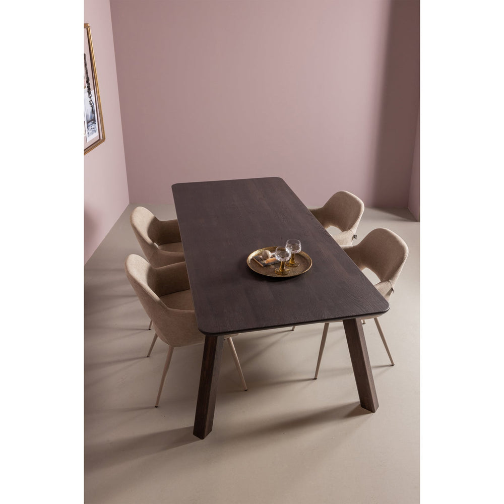 TABLO EETTAFEL AFGEROND VL 200x90CM MYSTIC BROWN [fsc]