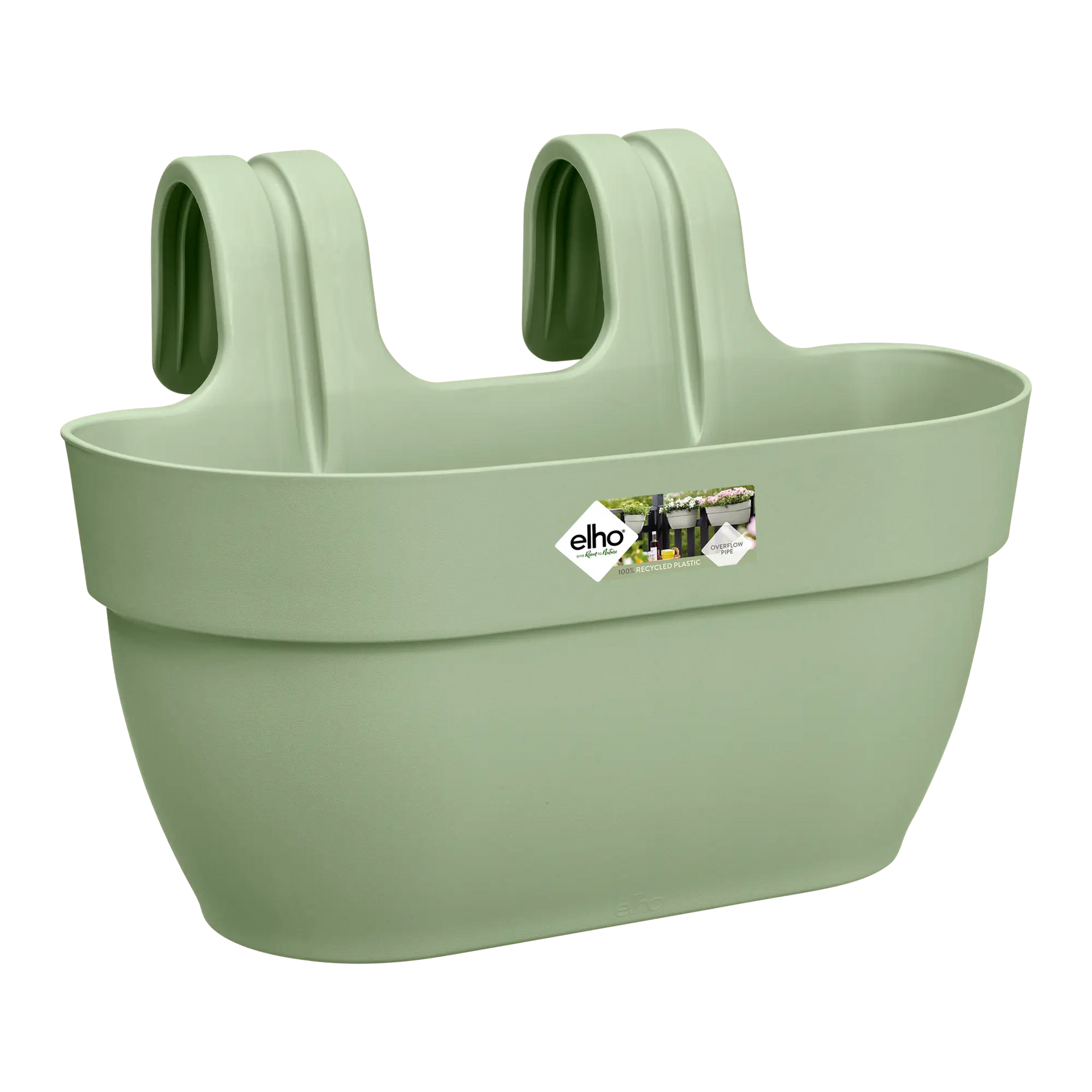 Elho vibia campana plantenbak met easy hanger, middelmaat pistachegroen