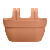 Elho vibia campana easy hanger bloempot medium, terra bruin kunststof met twee draagoren