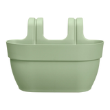 Elho vibia campana plantenbak met easy hanger, pistachegroene vooraanzicht