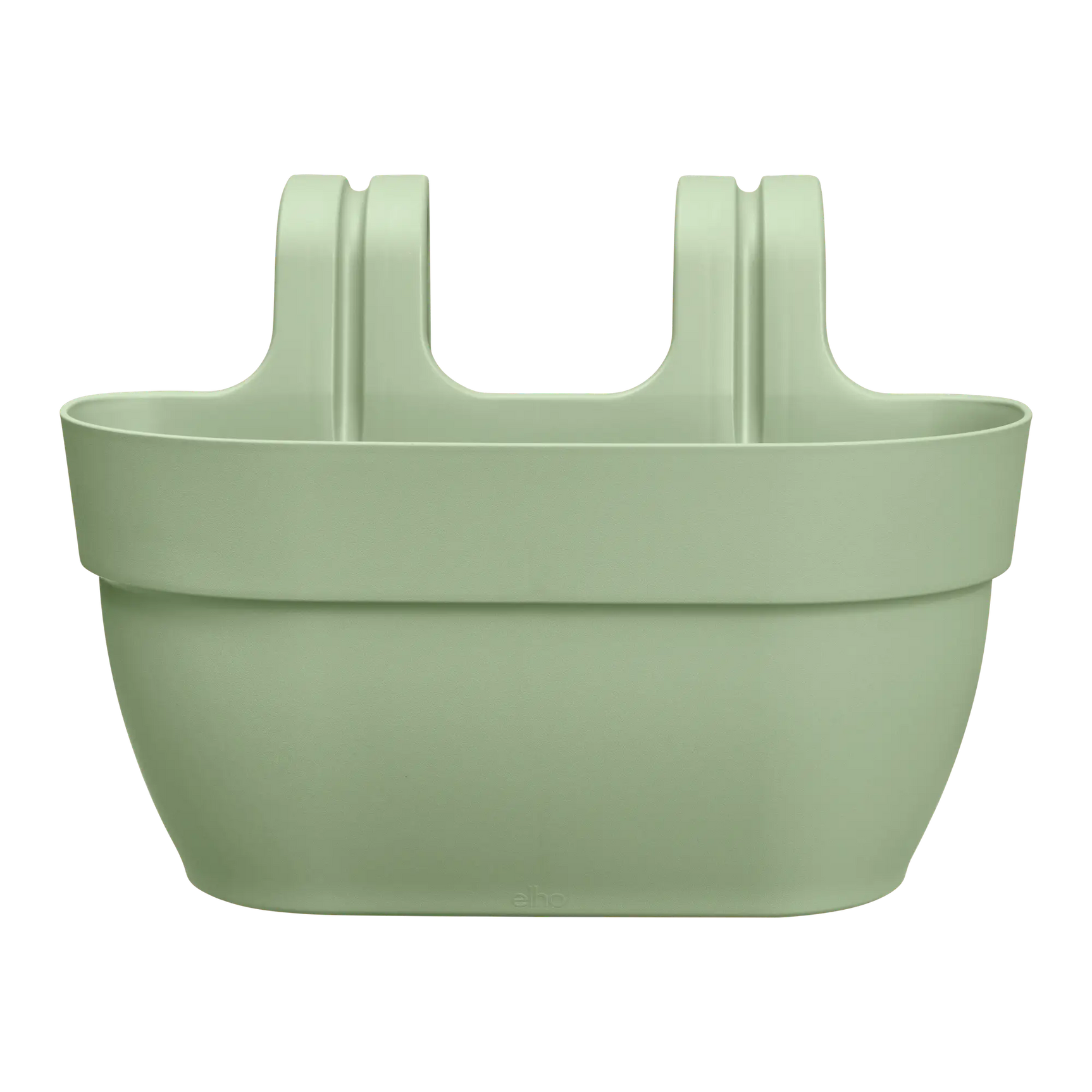 Elho vibia campana plantenbak met easy hanger, pistachegroene vooraanzicht