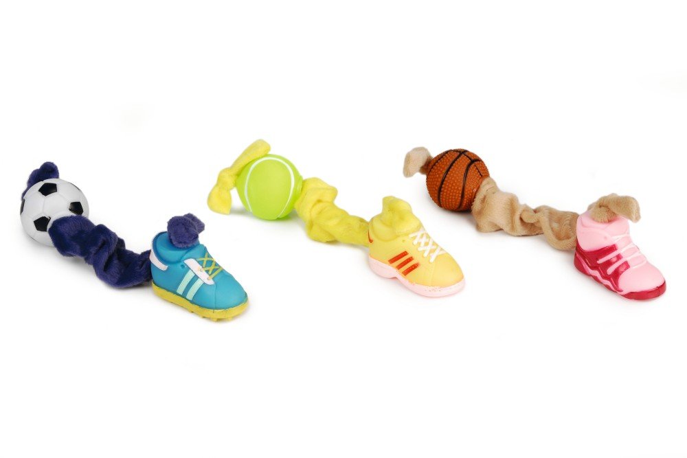 Beeztees - vinyl hsp schoen+bal+koord