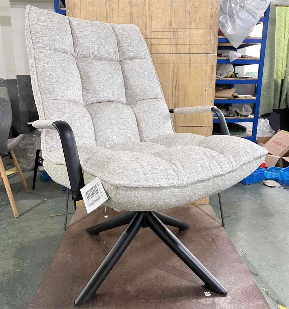 Draaifauteuil met arm Naturel