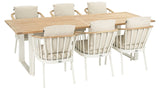 Apple Bee - Condor diningset 240 Oyster 7-delig