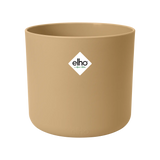 Elho b.for soft ronde pot 14 cm, zandkleurig, gladde kuip