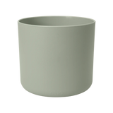 Elho b.for soft ronde plantenpot, steengroen, zijaanzicht