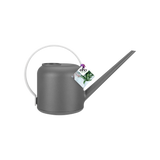 Grijze soft gieter met lange schenktuit en ronde handgreep, inhoud 1,7 l