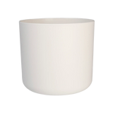 Witte ronde bloempot, glad wit design zonder opdruk