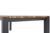 Taste 4SO - Ridge eettafel antraciet 22 x95 teak