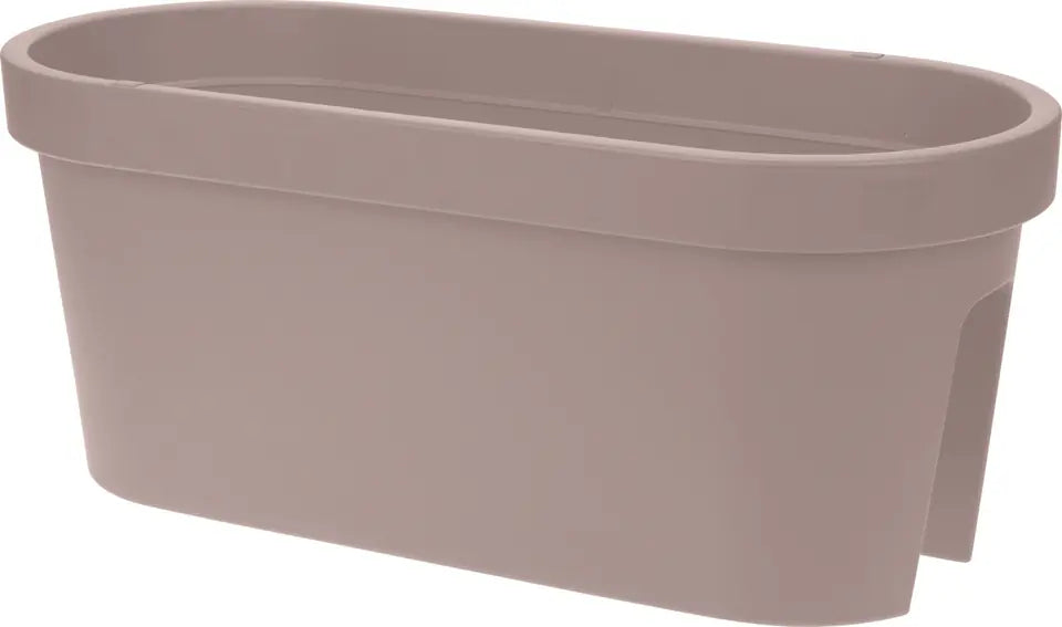 Balkonbak kunststof 59x25x25cm - taupe