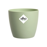 Elho bloempot brussels rond mini in sorbetgroen, met elho-logo op de voorkant