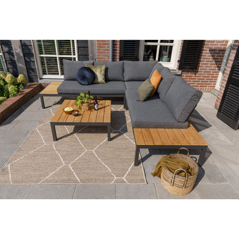 Exotan - La vida loungeset teak - antraciet