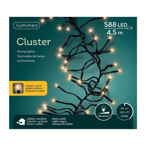 LED cluster lights steady buiten 550cm