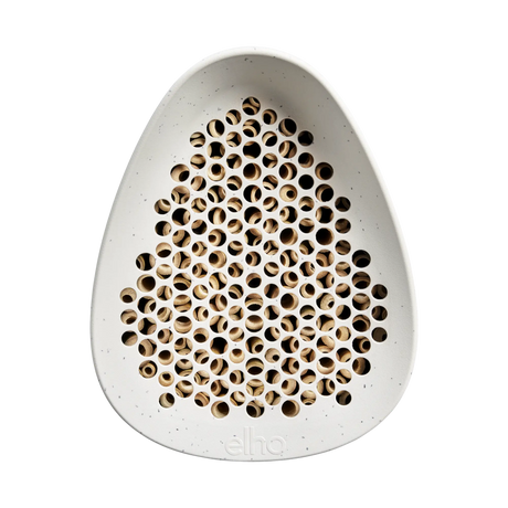 Elho - essential bee hotel 18cm fibrous grey B 18 x H 23 x D 18 cm