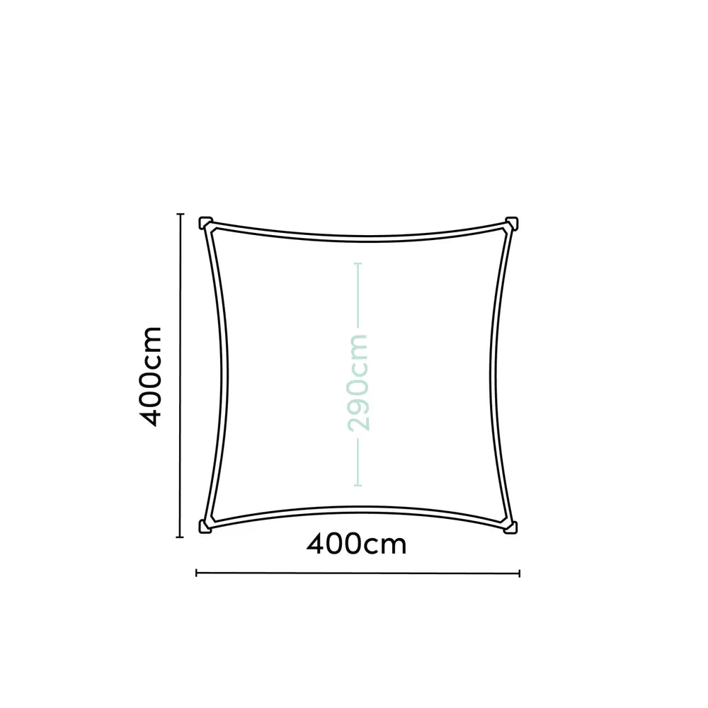 Platinum - Shade sail square 400x400