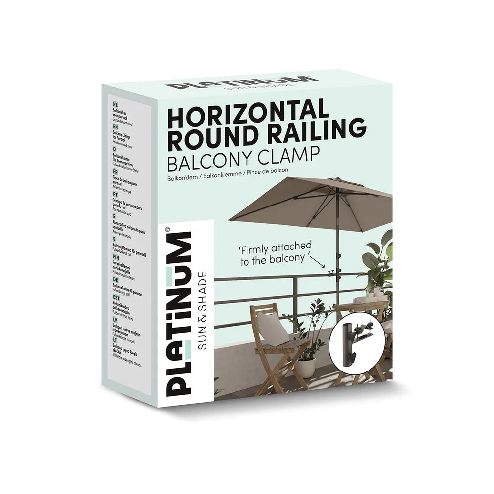 Platinum - Horizontal round railing, Ø38mm