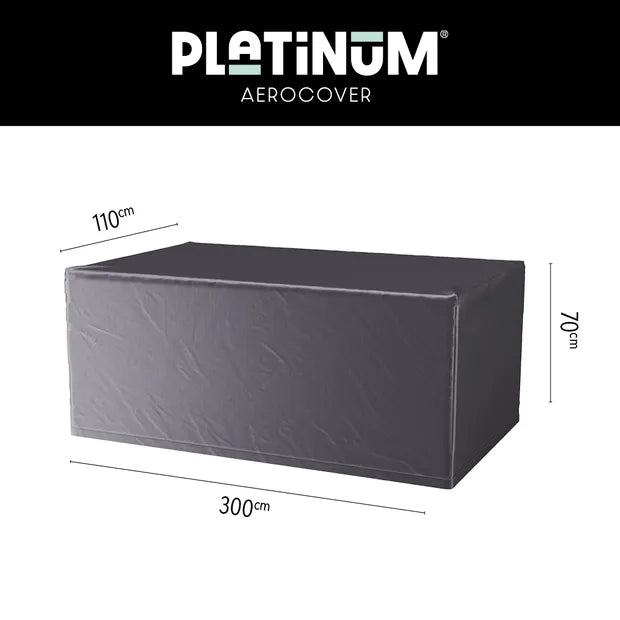 Platinum AeroCover tuintafelhoes donkergrijs, rechthoekig, 300x110x70 cm