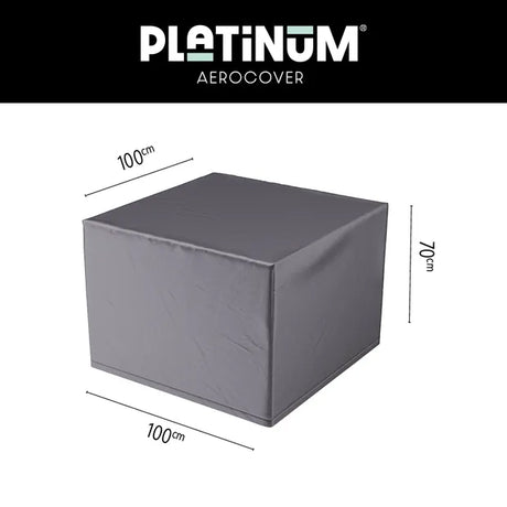 Loungestoelhoes donkergrijs met afmetingen 100x100x70 cm