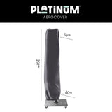 Platinum AeroCover - Zweefparasolhoes H250x55/60