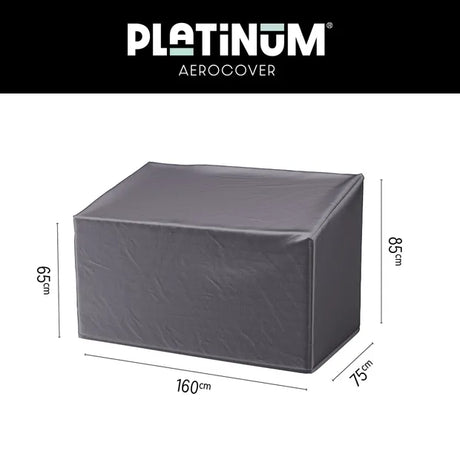 Tuinbankhoes Platinum AeroCover, donkergrijs rechthoekig