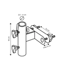 Platinum - Vertical railing, Ø38mm