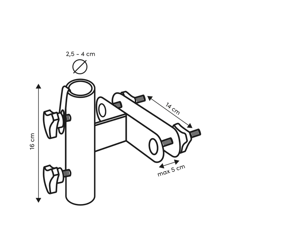Platinum - Vertical railing, Ø38mm