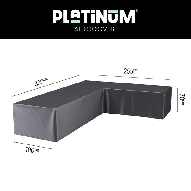 Platinum AeroCover - Loungesethoes hoekset rechts 330x255x100xH70
