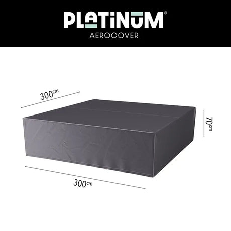 Donkergrijze loungesethoes 300×300×70 cm, rechthoekige vorm