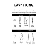 Platinum - Mounting set shade sail triangle