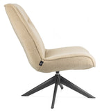 Draaifauteuil zonder arm Teddy Sand