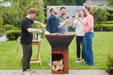 Barbecook - Nestor Original houtbarbecue uit corten staal 92x82x101cm