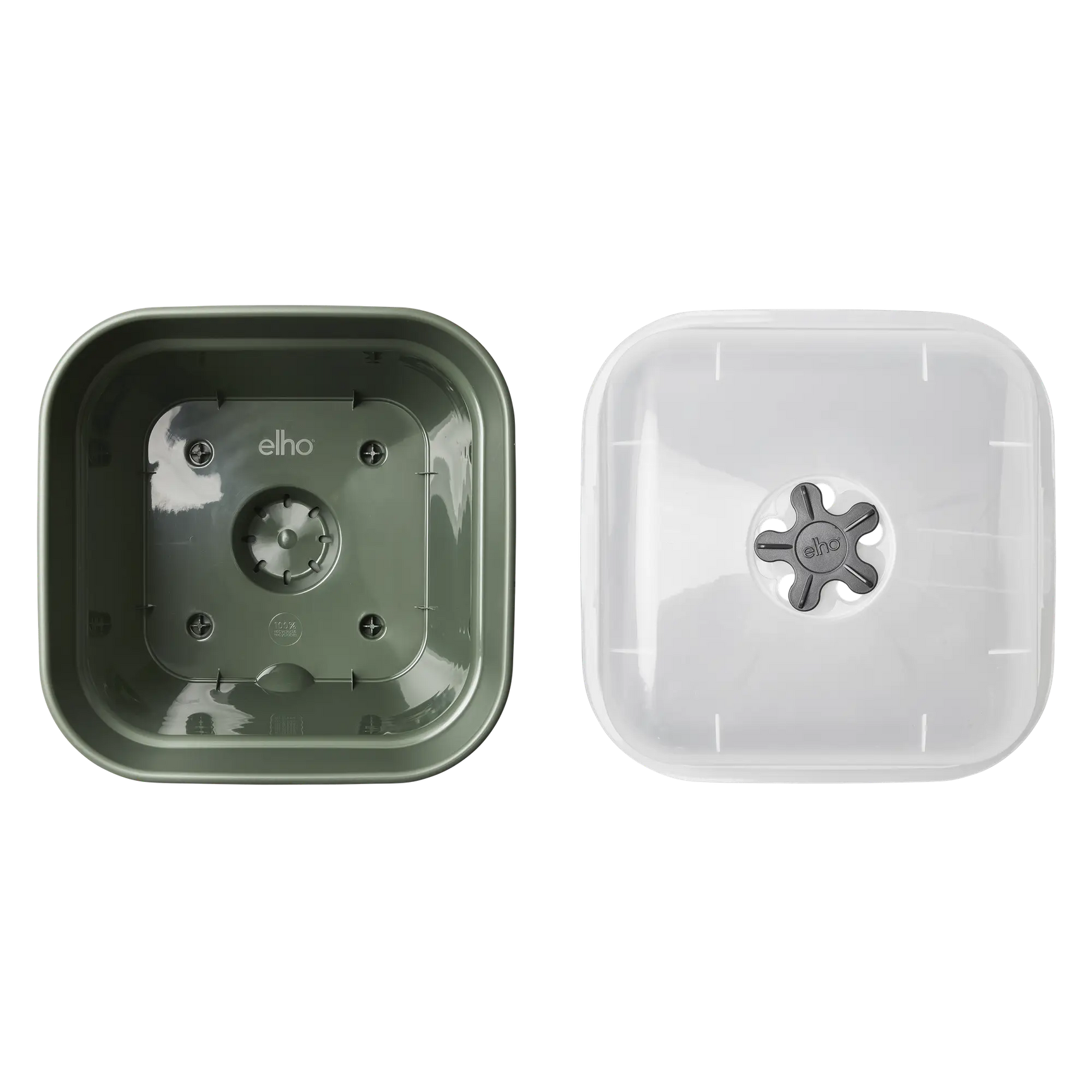 Elho - green basics kweekpot vierk. allin1 B 15 x H 12 x D 15 cm