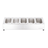 Cozze - Toppingstation met 5 bakjes en 5 deksels