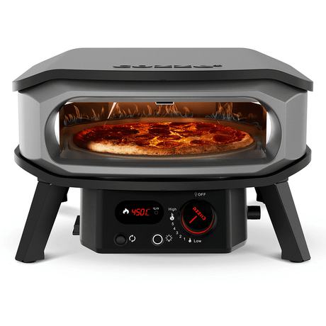 Cozze - PREMIUM 13" pizzaoven op gas met draaiende pizzasteen LED 54.5x52x33cm