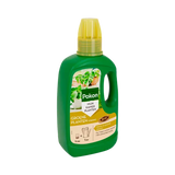 Pokon bio groene plantenvoeding, drie kwart fles met gele dop, 500 ml